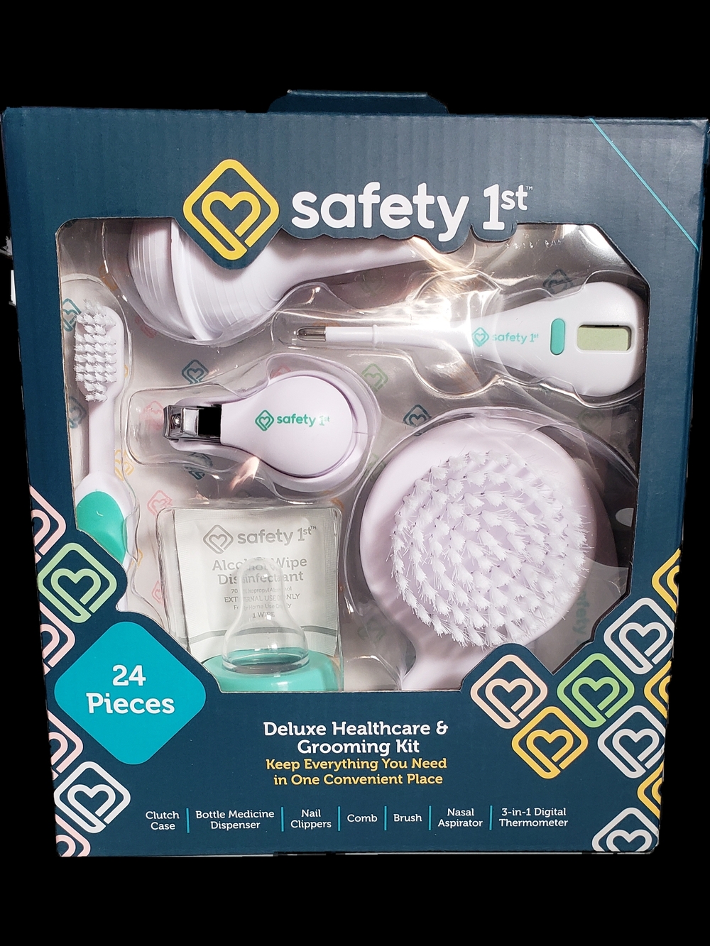 Safety 1st Kids Healthcare & Grooming Kit — White with Teal Accents